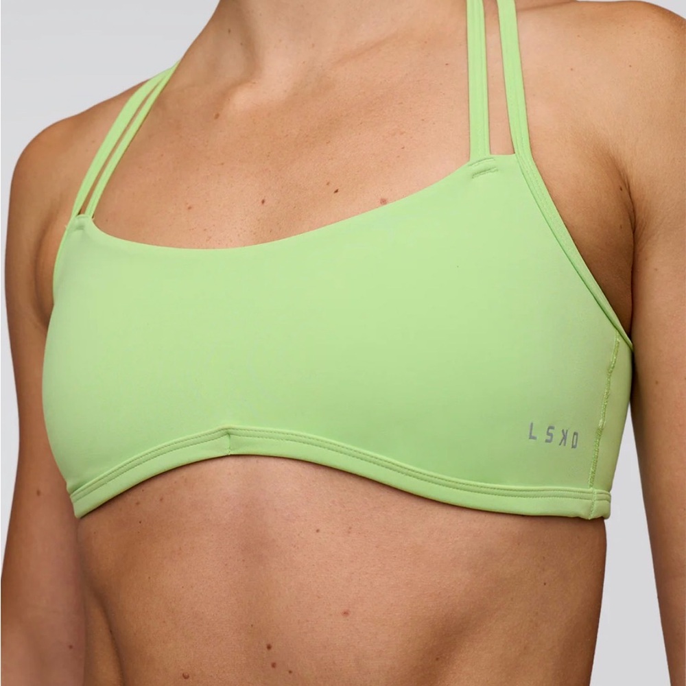 LSKD Interstellar Solar Lime Sports Bra